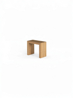 Table à manger extensible Transformer en chêne scandinave – sur fond blanc – Meubles TOCO