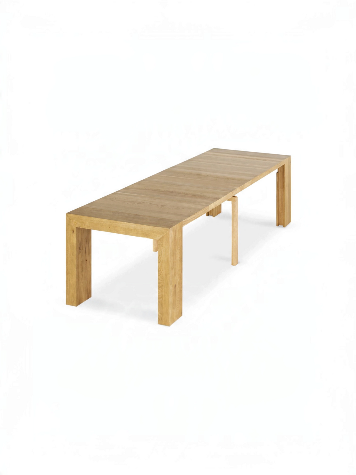 Table à manger extensible Transformer en chêne scandinave – déployée – Meubles TOCO