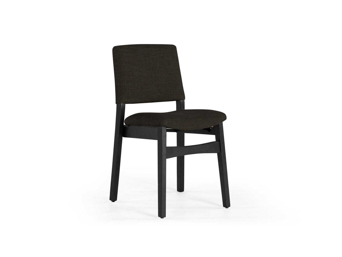 Chaise Transformer en hickory fumé – vue de face, sur fond blanc – Meubles TOCO