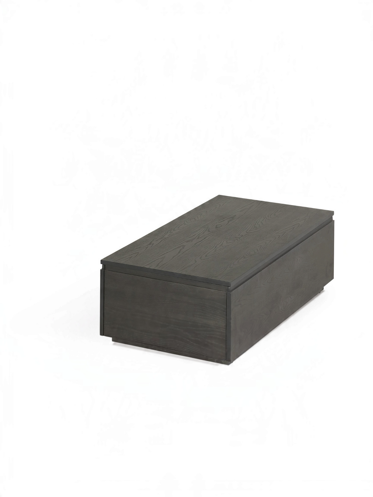 Table basse relevable Transformer en hickory fumé – fermée, format compact – Meubles TOCO