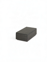 Table basse relevable Transformer en hickory fumé – fermée, format compact – Meubles TOCO
