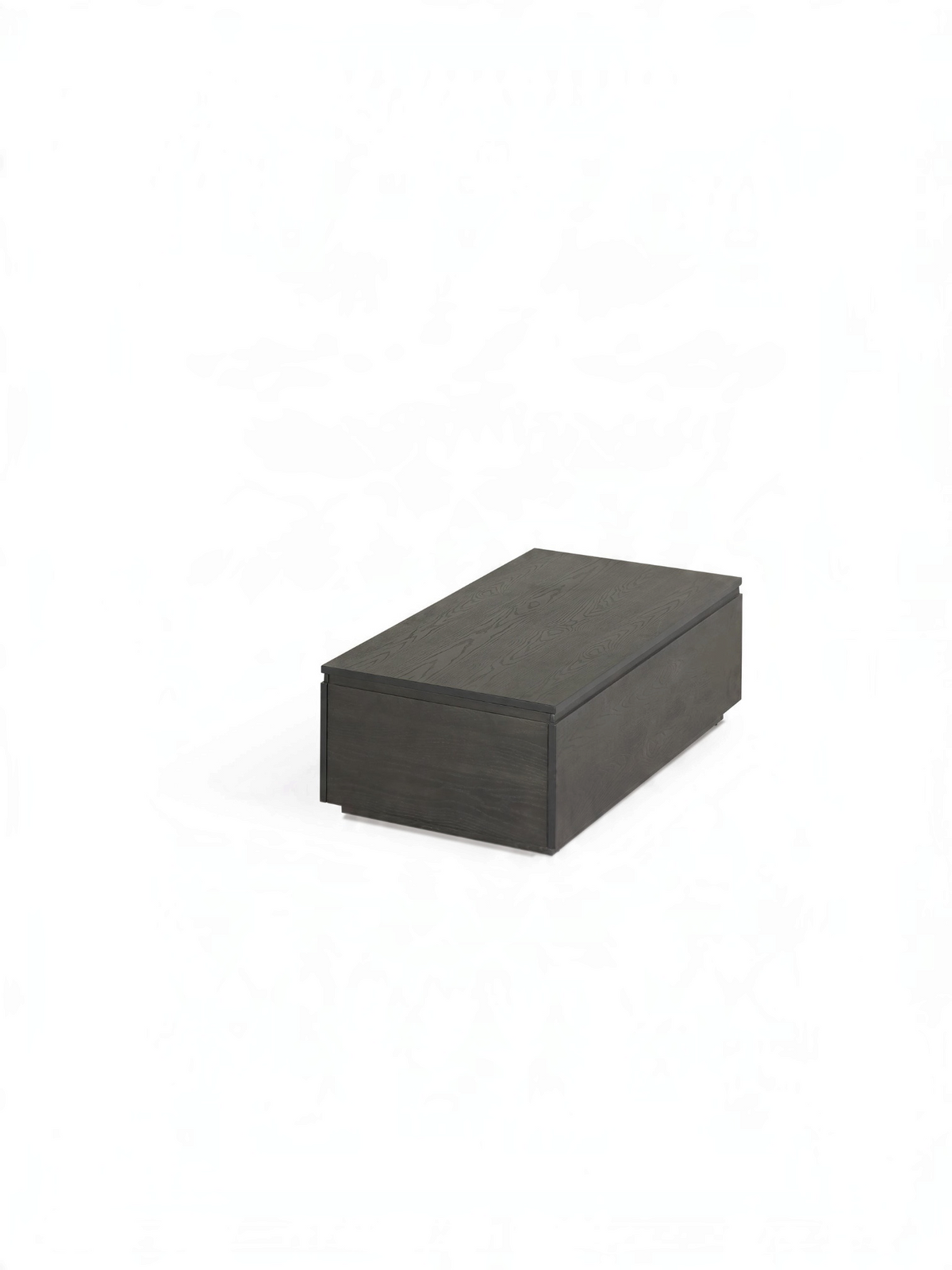 Table basse relevable Transformer en hickory fumé – fermée, format compact – Meubles TOCO
