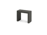 Table à manger extensible Transformer en hickory fumé – fermée, format compact – Meubles TOCO