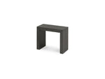 Table à manger extensible Transformer en hickory fumé – fermée, format compact – Meubles TOCO