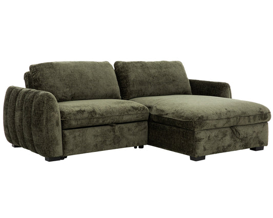 Sofa-Lit Tregenna2 / Vert / Réversible