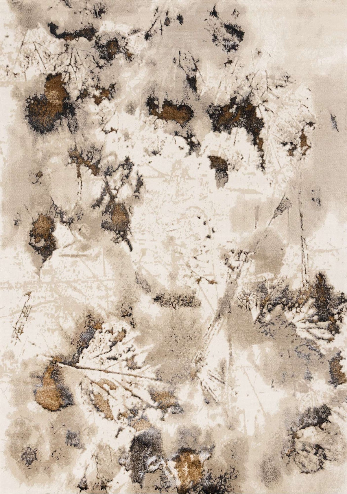 Tapis Matapédia – motif noir et brun (Kalora Zola 5195/Z135) – Meubles TOCO