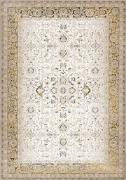 Beige et noir, à bordure / 5'3" x 7'7"
