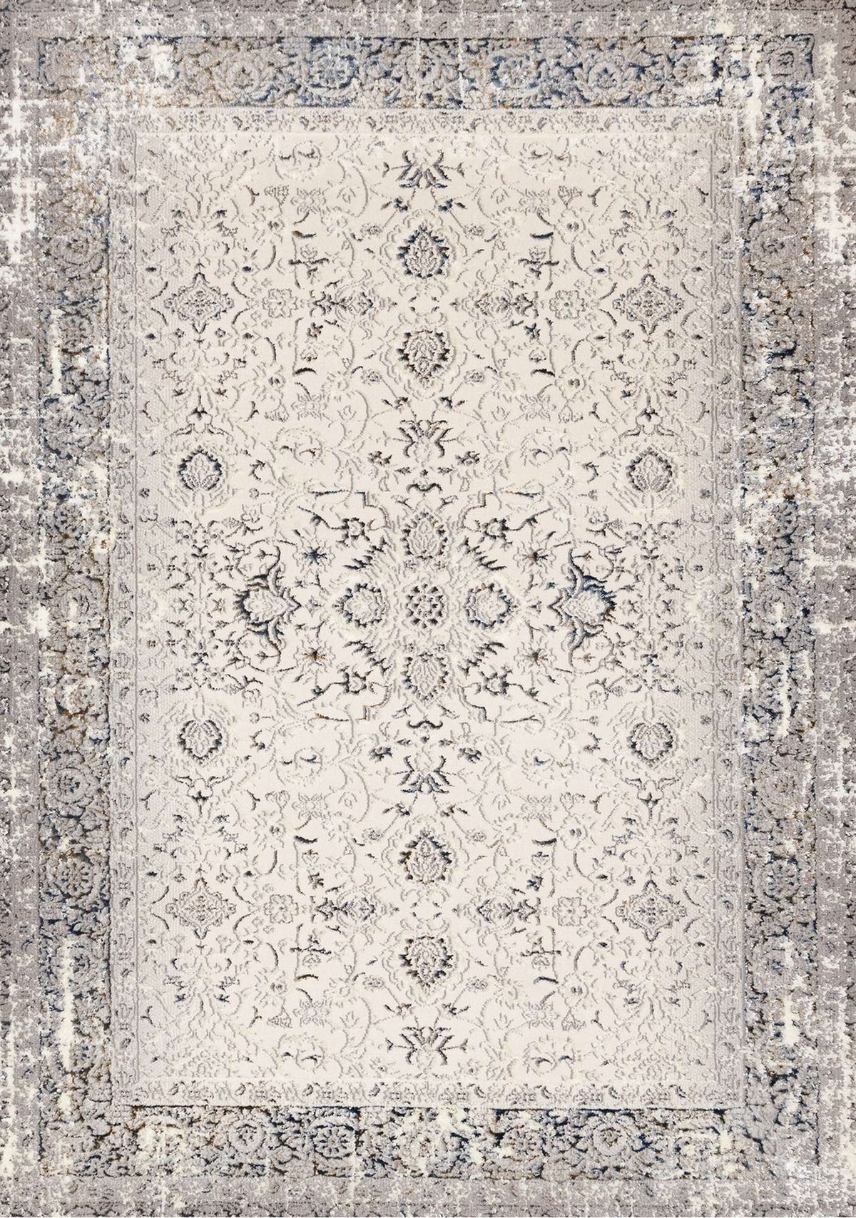 Tapis Matapédia – motif noir et bleu (Kalora Zola Z226/Z231) – Meubles TOCO