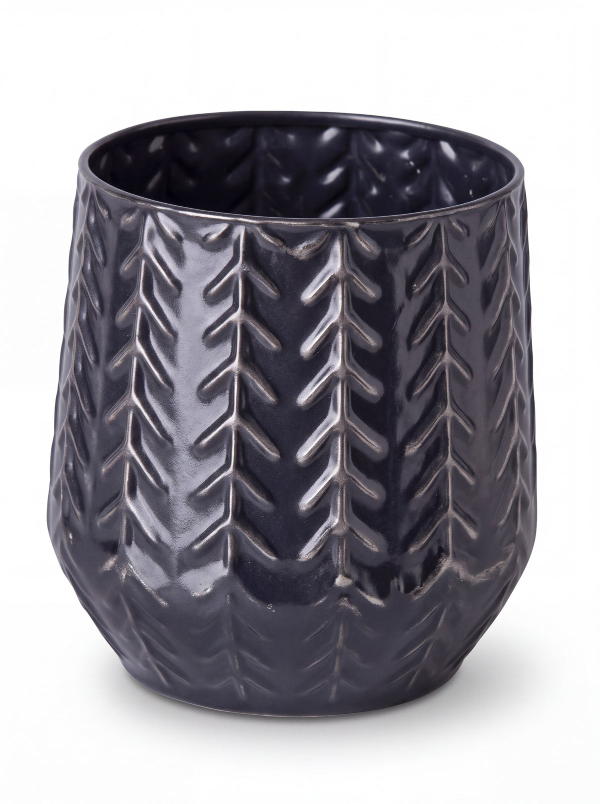 Vase Chevron Métallique Gemma I
