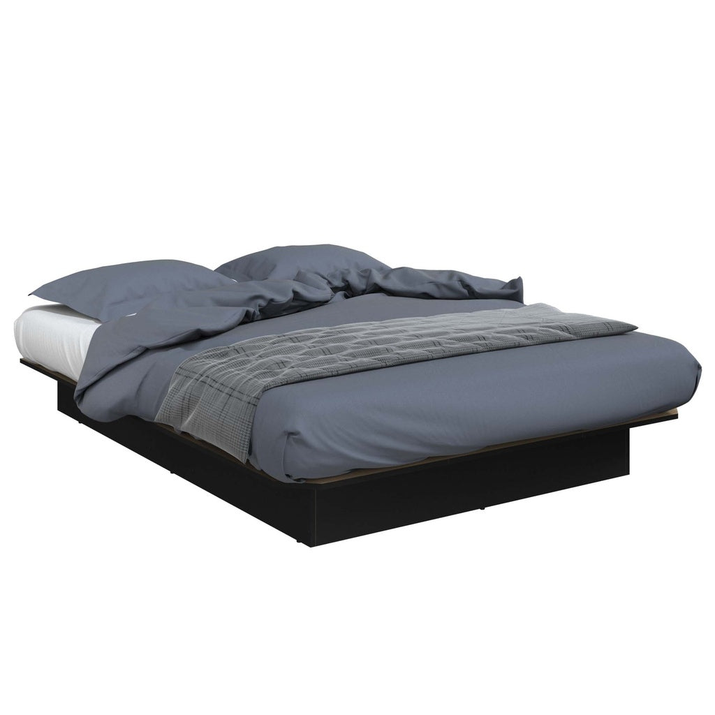 Base de lit plateforme Alto grand noir