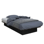 Base de lit plateforme Alto simple noir
