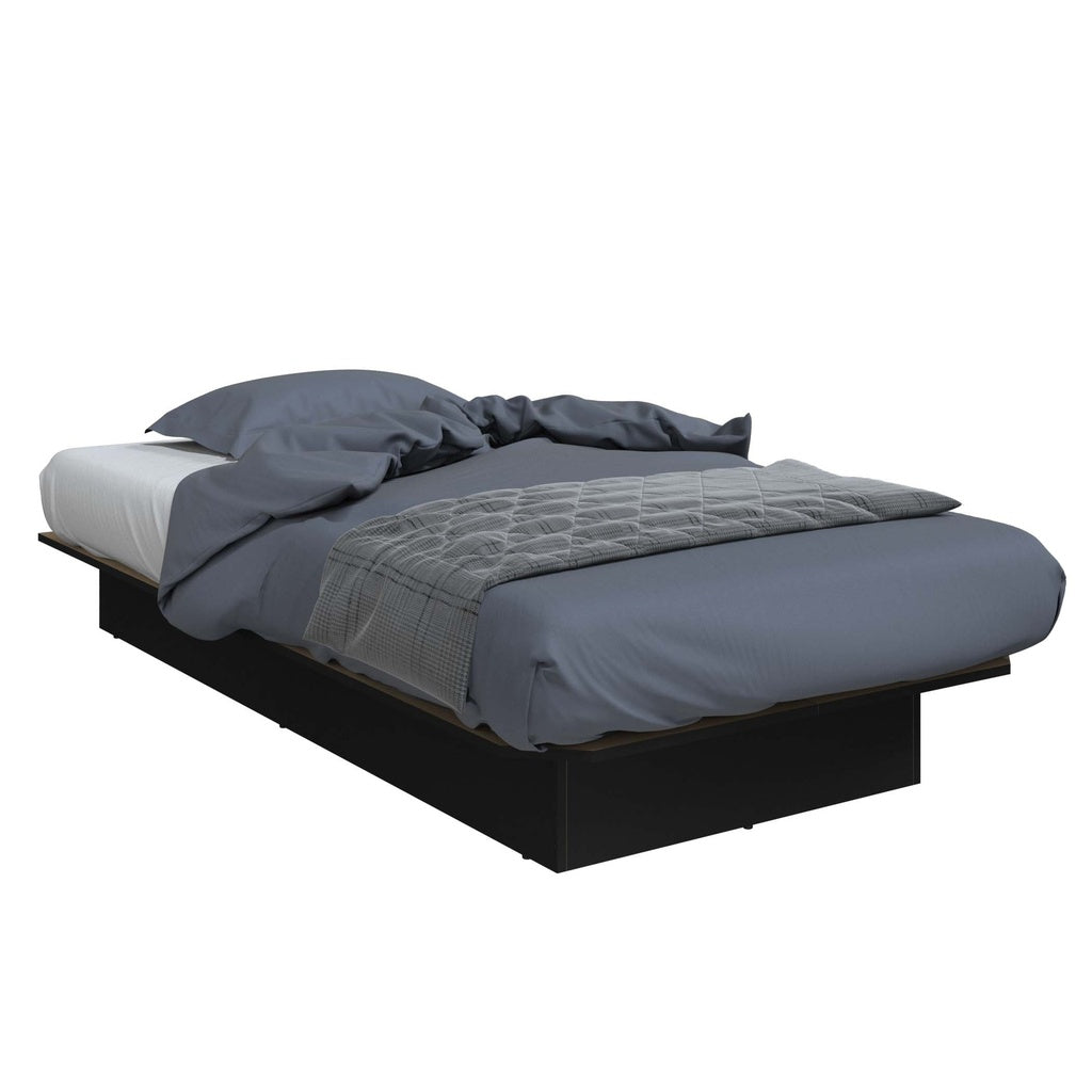 Base de lit plateforme Alto simple noir
