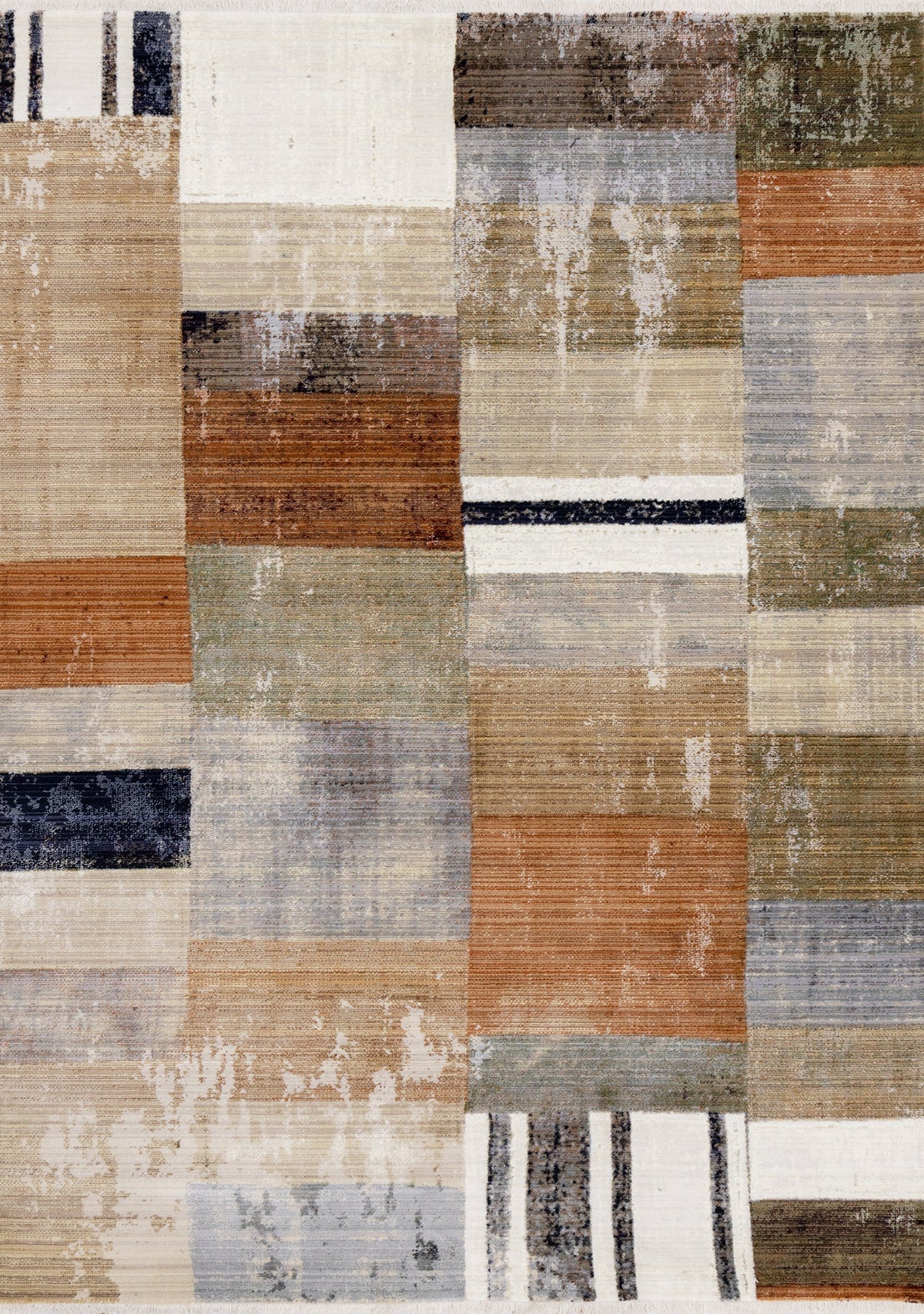 Tapis Granby – motif beige et bleu, géométrique (Kalora Serene D975/4919) – Meubles TOCO