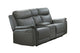 Causeuse Inclinable Électrique Cyrus en Cuir Véritable et PVC match | Gris | 04899