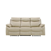 Wembley | Sofa Inclinable Électrique en Cuir Véritable | Beige | 10299