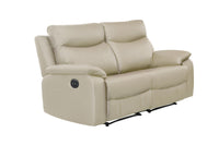Wembley | Causeuse Inclinable Électrique en Cuir Véritable | Beige | 10299