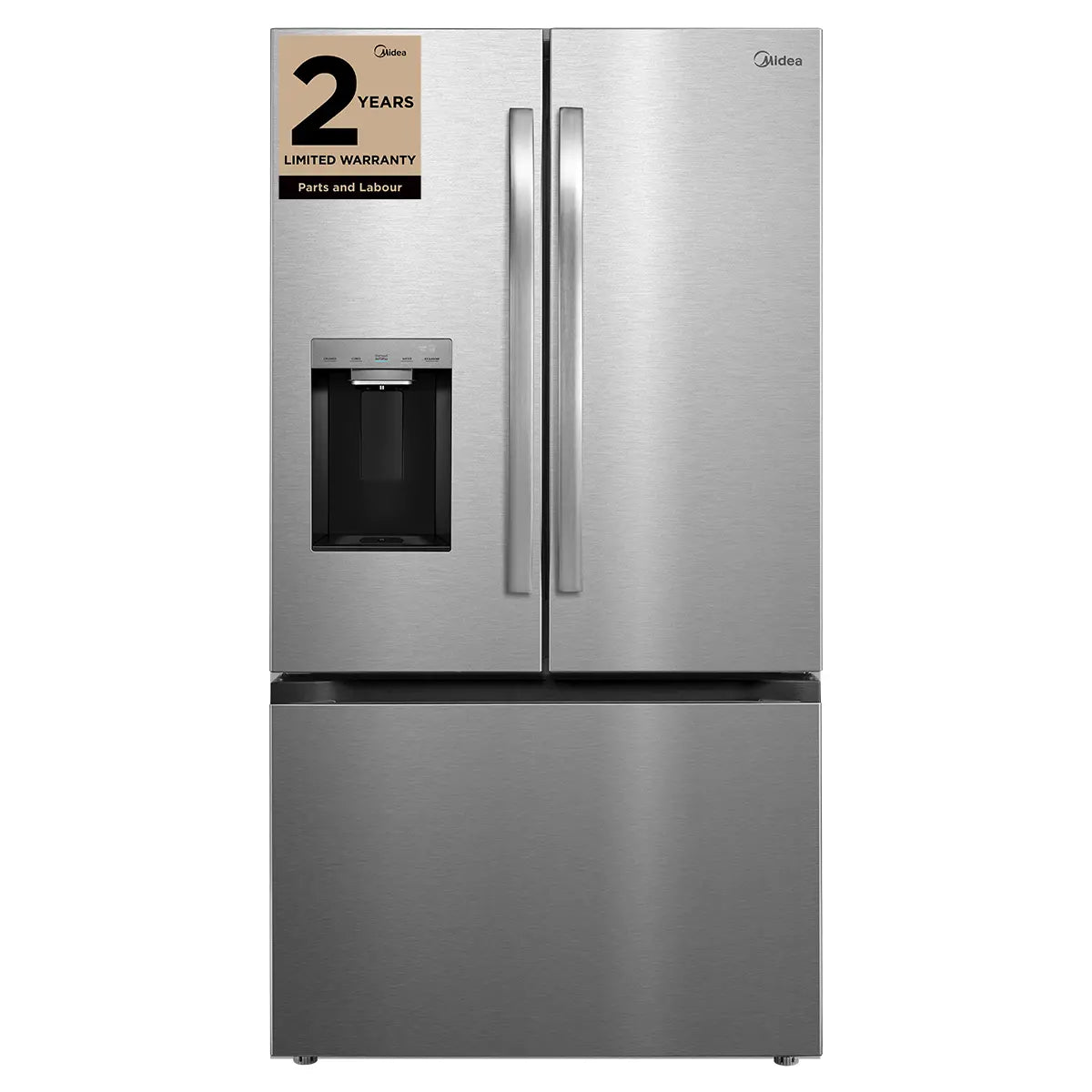 Réfrigérateur de 36 po, 28,9 pi³ à profondeur standard avec portes françaises- MIDEA