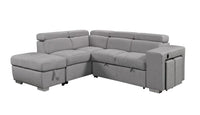 Pratiquo - Sofa-Lit Sectionel - Gris Pâle