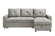 Sofa-Lit Réversible 3 places/ Gris/ MA99996