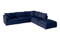 Chaise Modulaire Latérale Gauche / Bleu