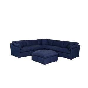 Sofa Modulaire avec Ottoman/ 6 Morceaux/ Bleu