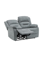 Causeuse inclinable Béatrice en bleu – photo sur fond blanc – Meubles TOCO