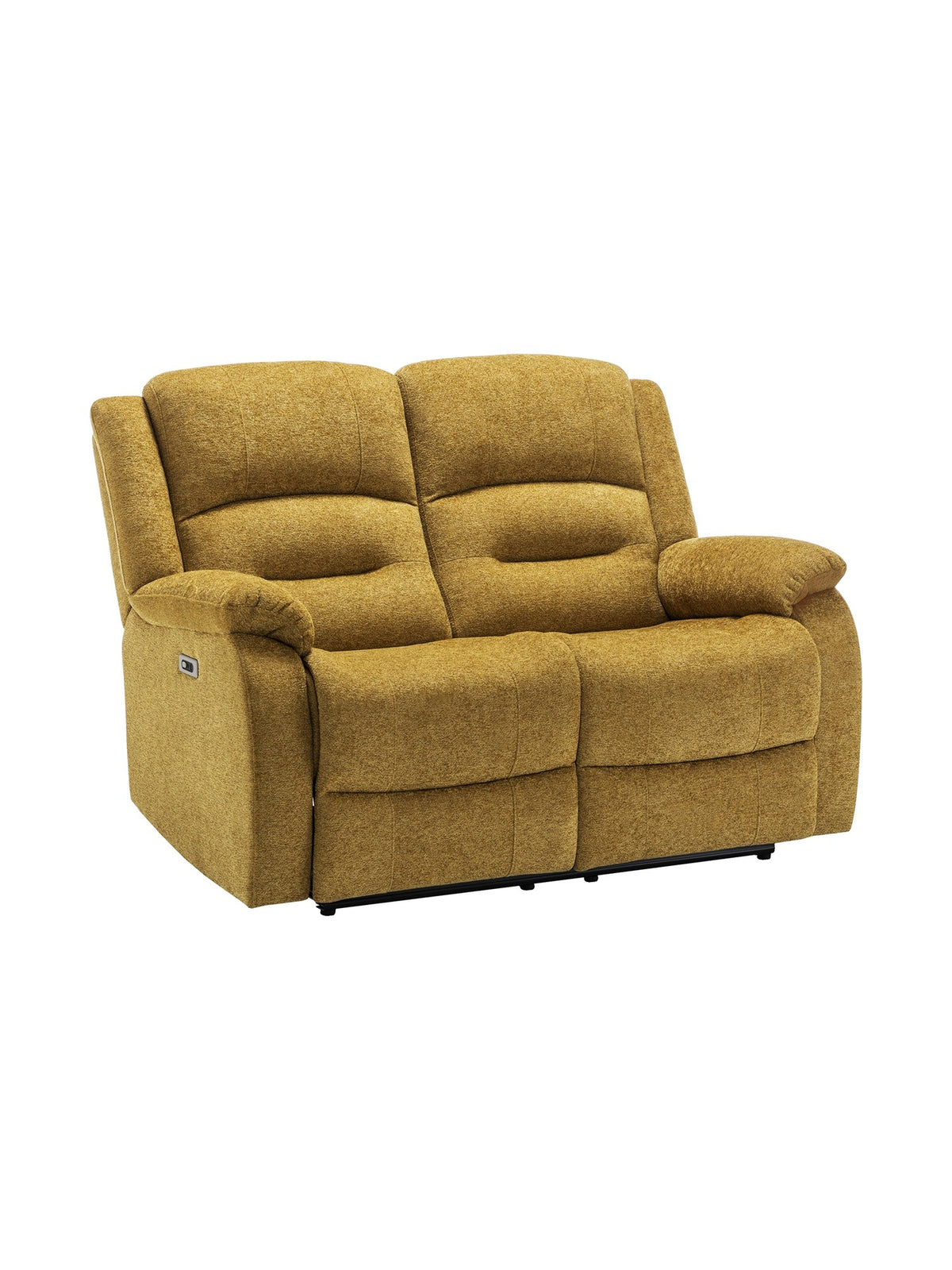 Causeuse inclinable Béatrice en jaune – photo sur fond blanc – Meubles TOCO