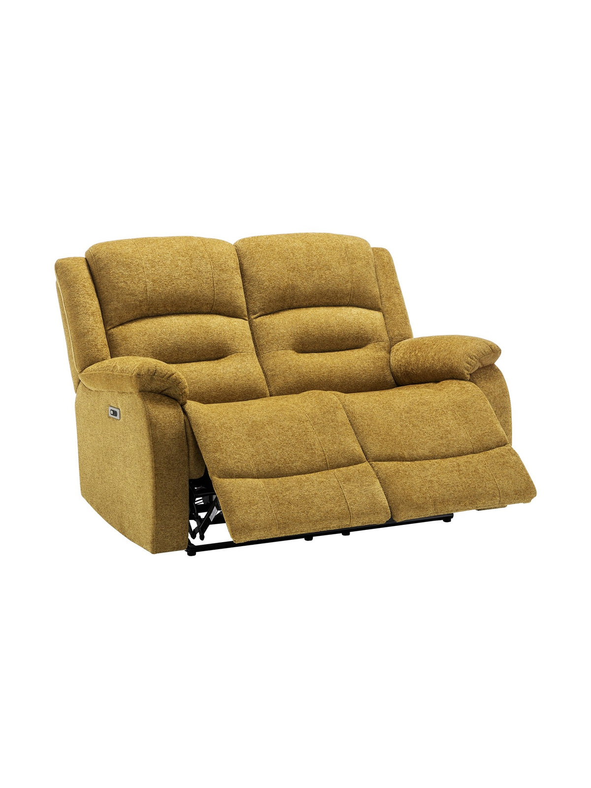 Causeuse inclinable Béatrice en jaune – photo sur fond blanc – Meubles TOCO