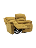 Causeuse inclinable Béatrice en jaune – photo sur fond blanc – Meubles TOCO