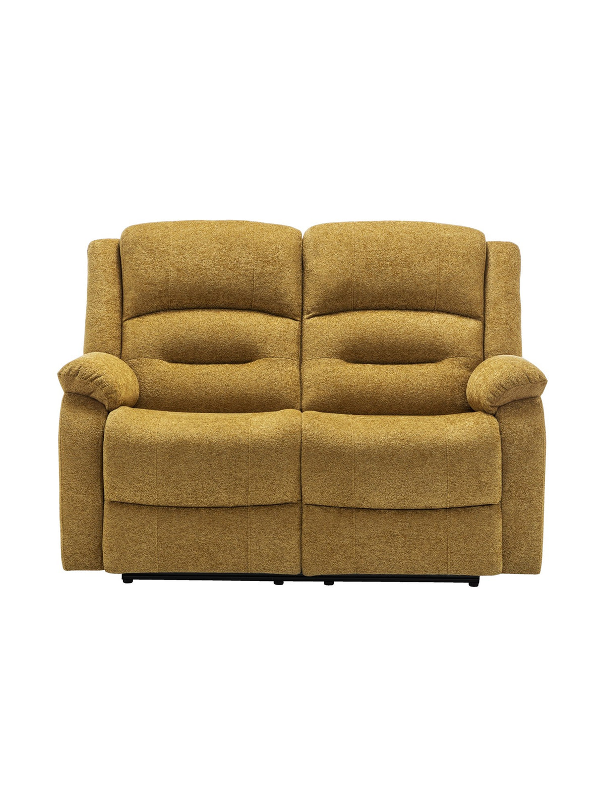 Causeuse inclinable Béatrice en jaune – vue de face – Meubles TOCO