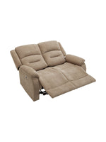 Causeuse inclinable Béatrice en beige – photo sur fond blanc – Meubles TOCO