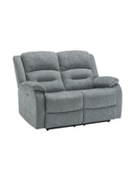 Causeuse inclinable Béatrice en bleu – photo sur fond blanc – Meubles TOCO