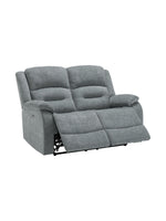 Causeuse inclinable Béatrice en bleu – photo sur fond blanc – Meubles TOCO