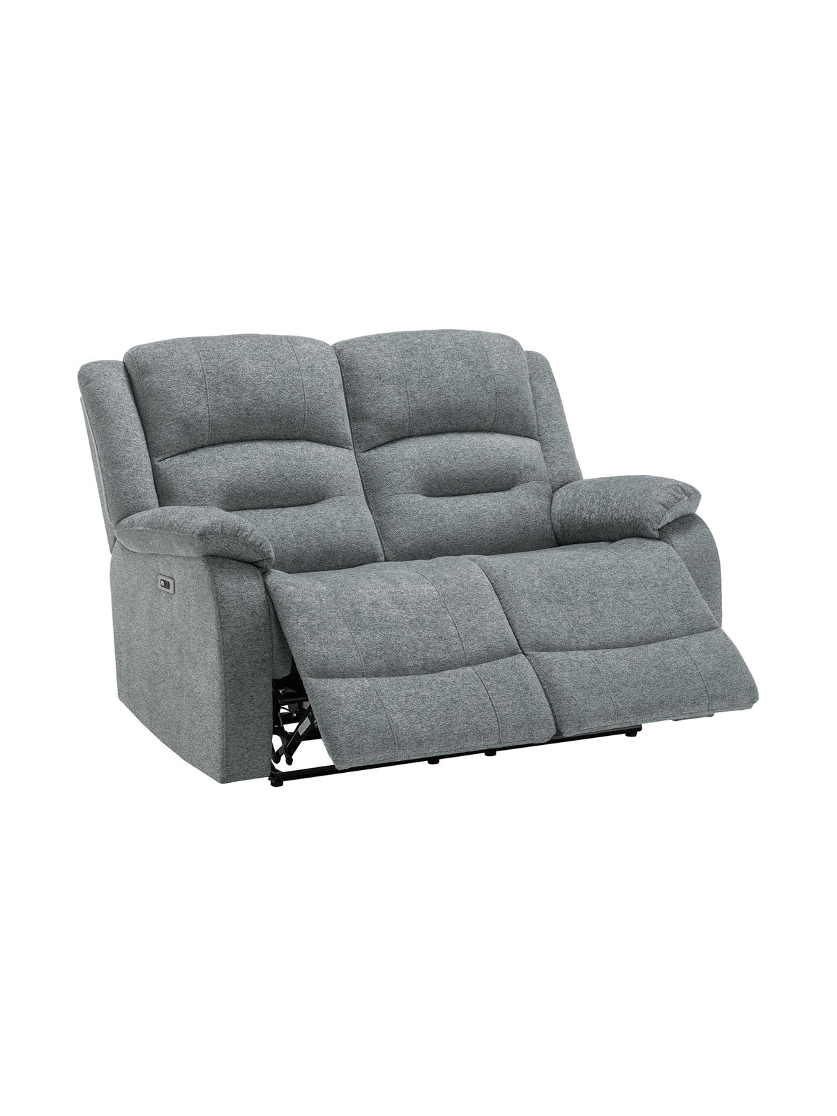 Causeuse inclinable Béatrice en bleu – photo sur fond blanc – Meubles TOCO