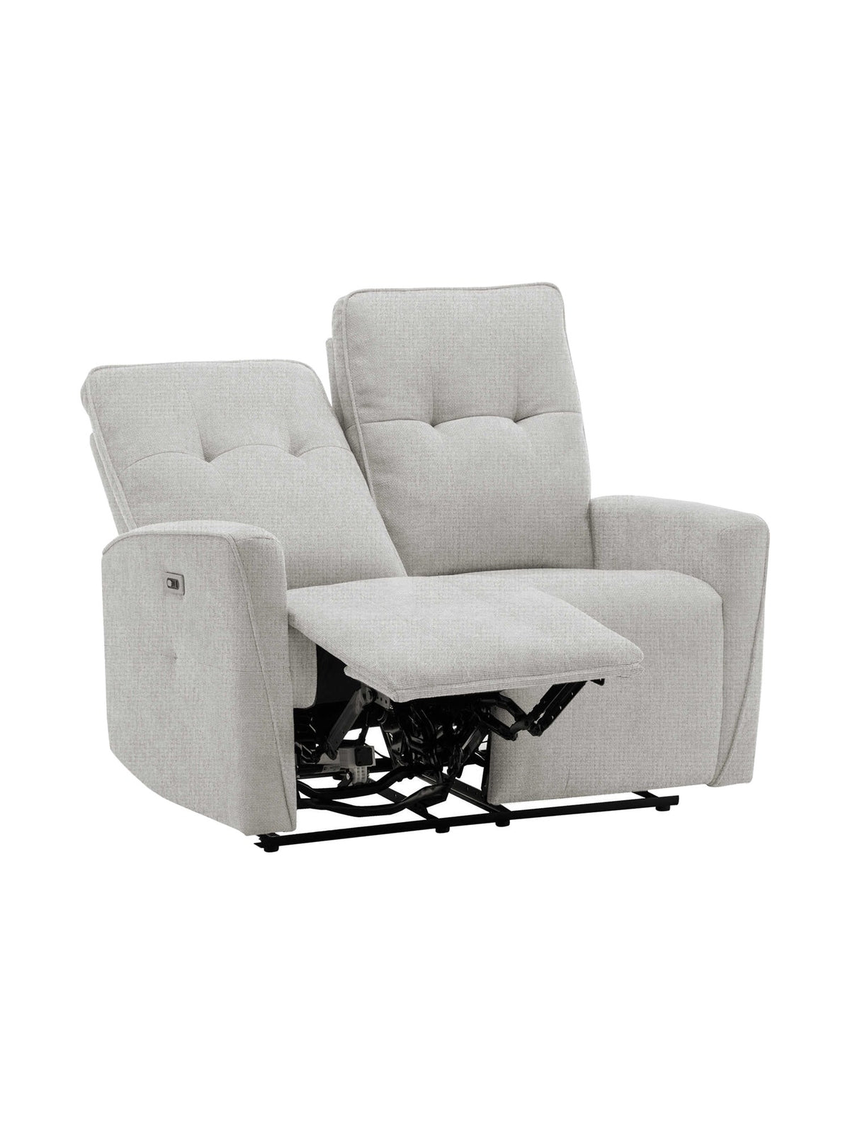 Causeuse inclinable Dalton en gris – mise en situation dans un salon – Meubles TOCO