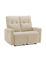 Causeuse inclinable Dalton en beige – photo sur fond blanc – Meubles TOCO