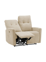 Causeuse inclinable Dalton en beige – photo sur fond blanc – Meubles TOCO