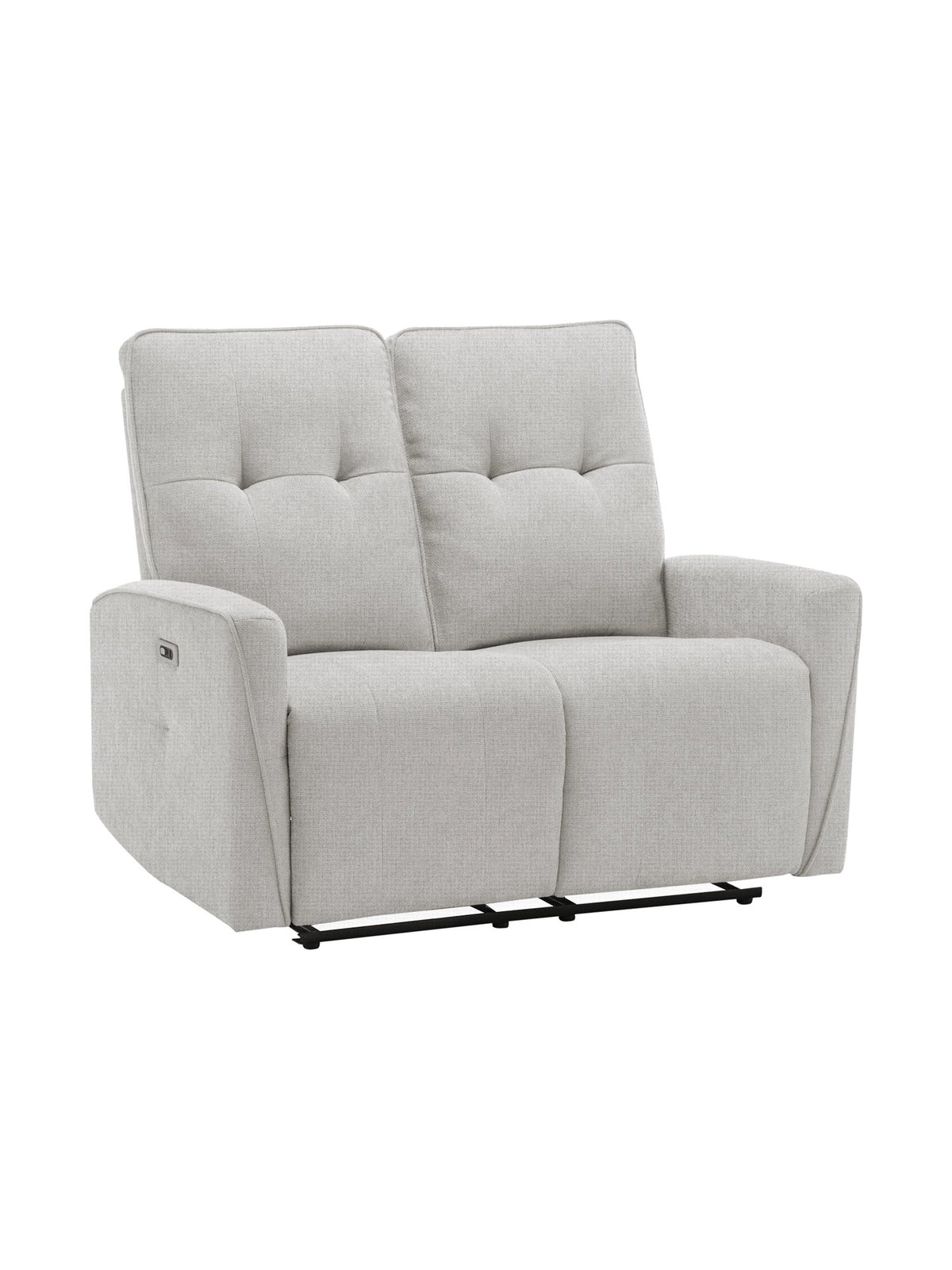 Causeuse inclinable Dalton en gris – photo sur fond blanc – Meubles TOCO