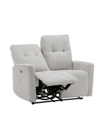 Causeuse inclinable Dalton en gris – photo sur fond blanc – Meubles TOCO