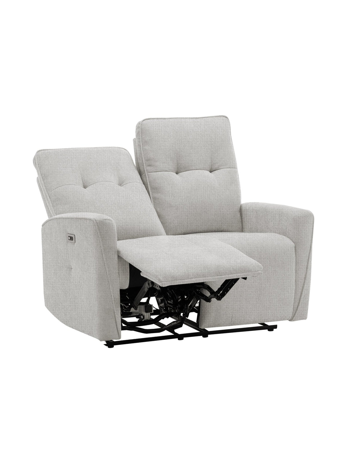 Causeuse inclinable Dalton en gris – photo sur fond blanc – Meubles TOCO