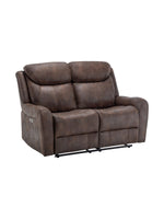 Causeuse inclinable Jackson en brun – photo sur fond blanc – Meubles TOCO