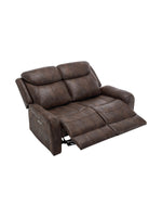 Causeuse inclinable Jackson en brun – photo sur fond blanc – Meubles TOCO