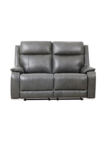 Causeuse inclinable Lewis en gris foncé – vue de face – Meubles TOCO