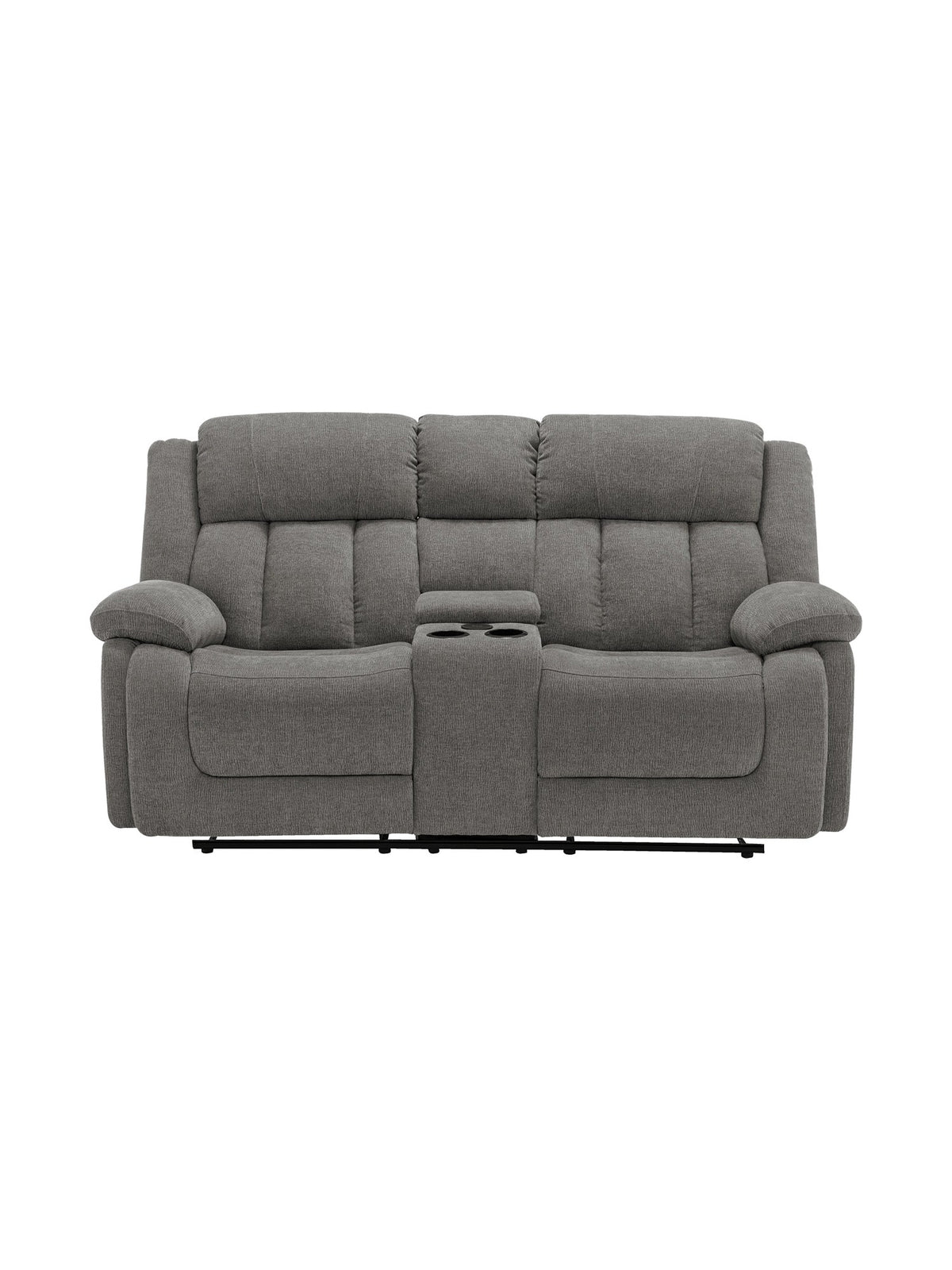 Causeuse inclinable Ricardo en gris – vue de face – Meubles TOCO