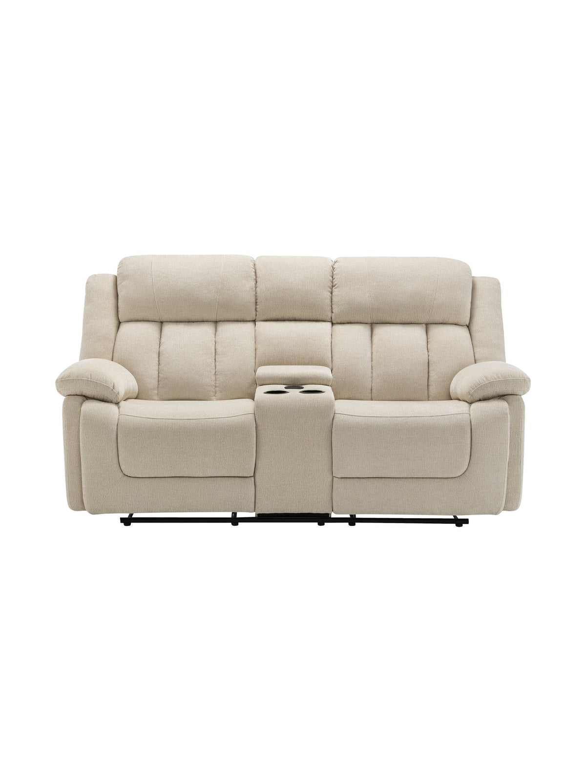 Causeuse inclinable Ricardo en beige – vue de face – Meubles TOCO