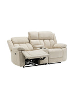 Causeuse inclinable Ricardo en beige – photo sur fond blanc – Meubles TOCO