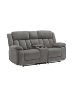 Causeuse inclinable Ricardo en gris – photo sur fond blanc – Meubles TOCO