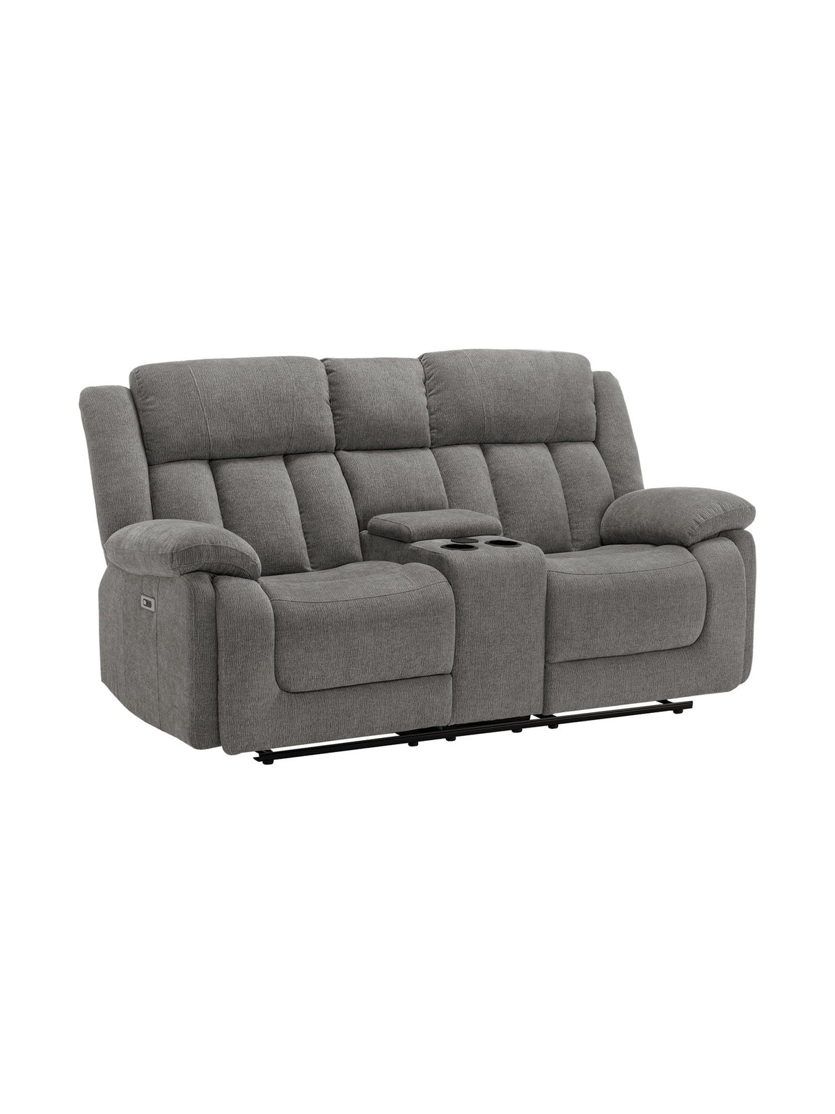 Causeuse inclinable Ricardo en gris – photo sur fond blanc – Meubles TOCO