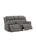 Causeuse inclinable Ricardo en gris – photo sur fond blanc – Meubles TOCO