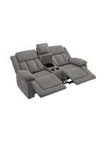 Causeuse inclinable Ricardo en gris – photo sur fond blanc – Meubles TOCO